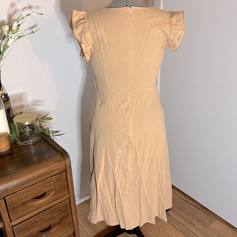 RUFFLE SLEEVE DRESS - Picture 3 of 3